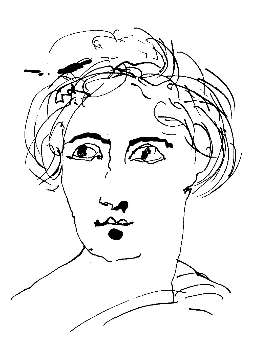 drawing of Fanny Mendelssohn